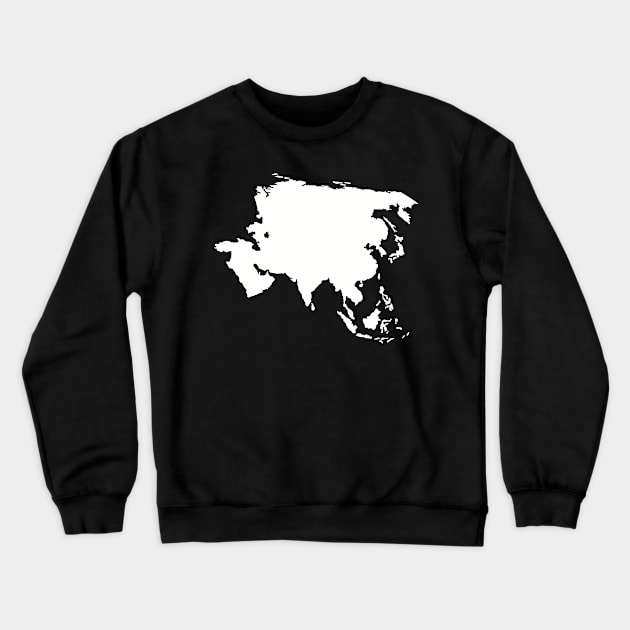 Asia map Crewneck Sweatshirt by Designzz